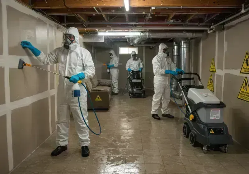 Basement Moisture Removal and Structural Drying process in Hopkins County, KY